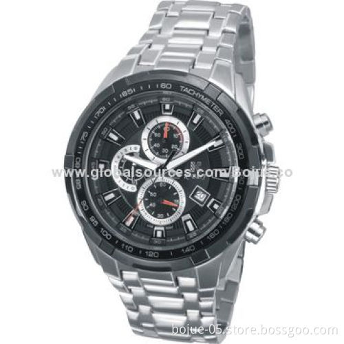 Blue dial stainless steel case and strap couple watchNew